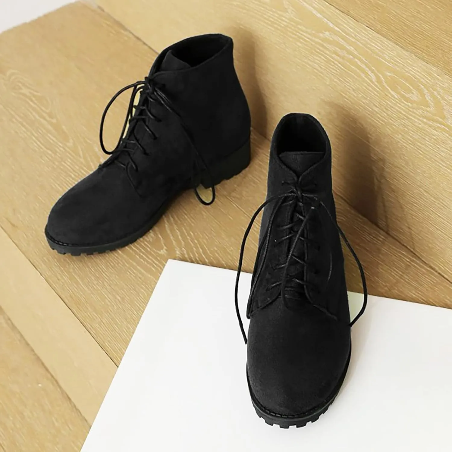Womens Snow Boots Ankle Brown Booties with Heel Black Cowgirl Boots for Women Platform Bootie Ankle Boot Fashion Closed Head Low Heel Comfortable Pointed Toe