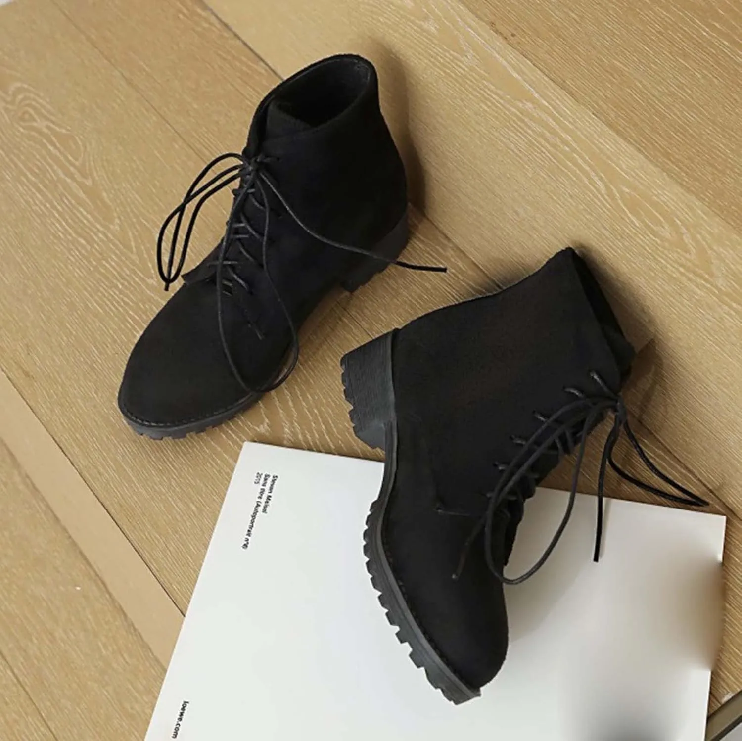 Womens Snow Boots Ankle Brown Booties with Heel Black Cowgirl Boots for Women Platform Bootie Ankle Boot Fashion Closed Head Low Heel Comfortable Pointed Toe