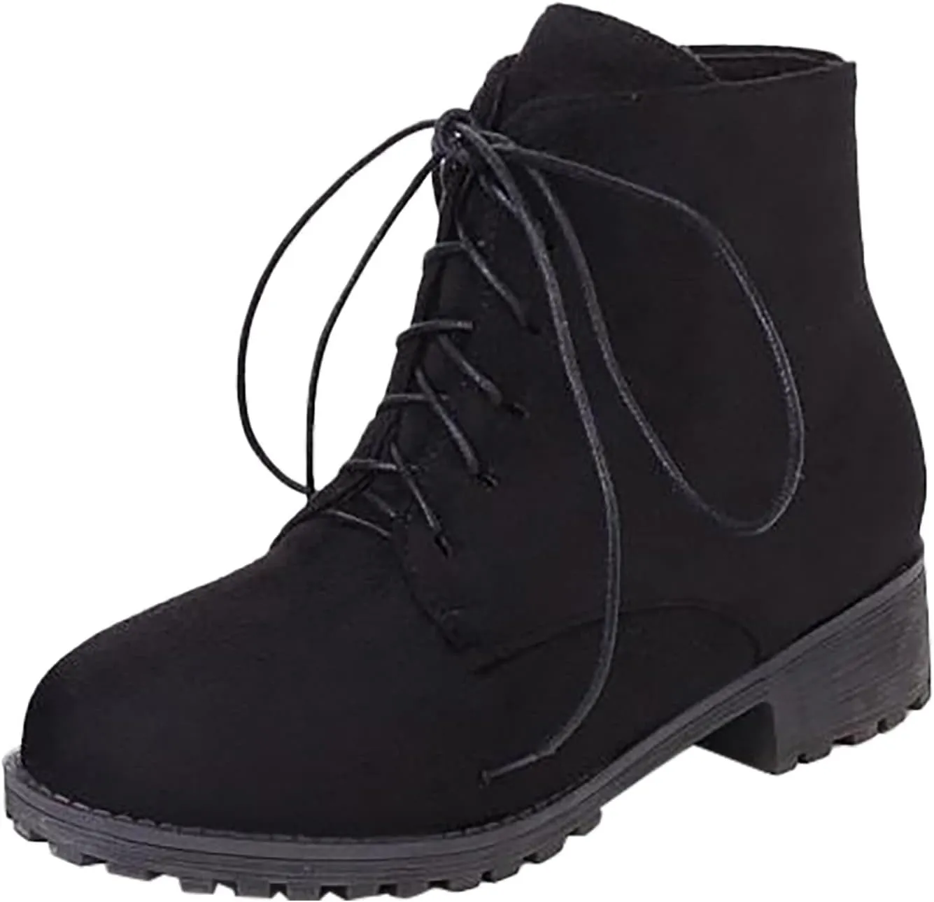 Womens Snow Boots Ankle Brown Booties with Heel Black Cowgirl Boots for Women Platform Bootie Ankle Boot Fashion Closed Head Low Heel Comfortable Pointed Toe